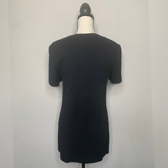 St. John Collection Navy Blazer with Gold Accents - Picture 8 of 12